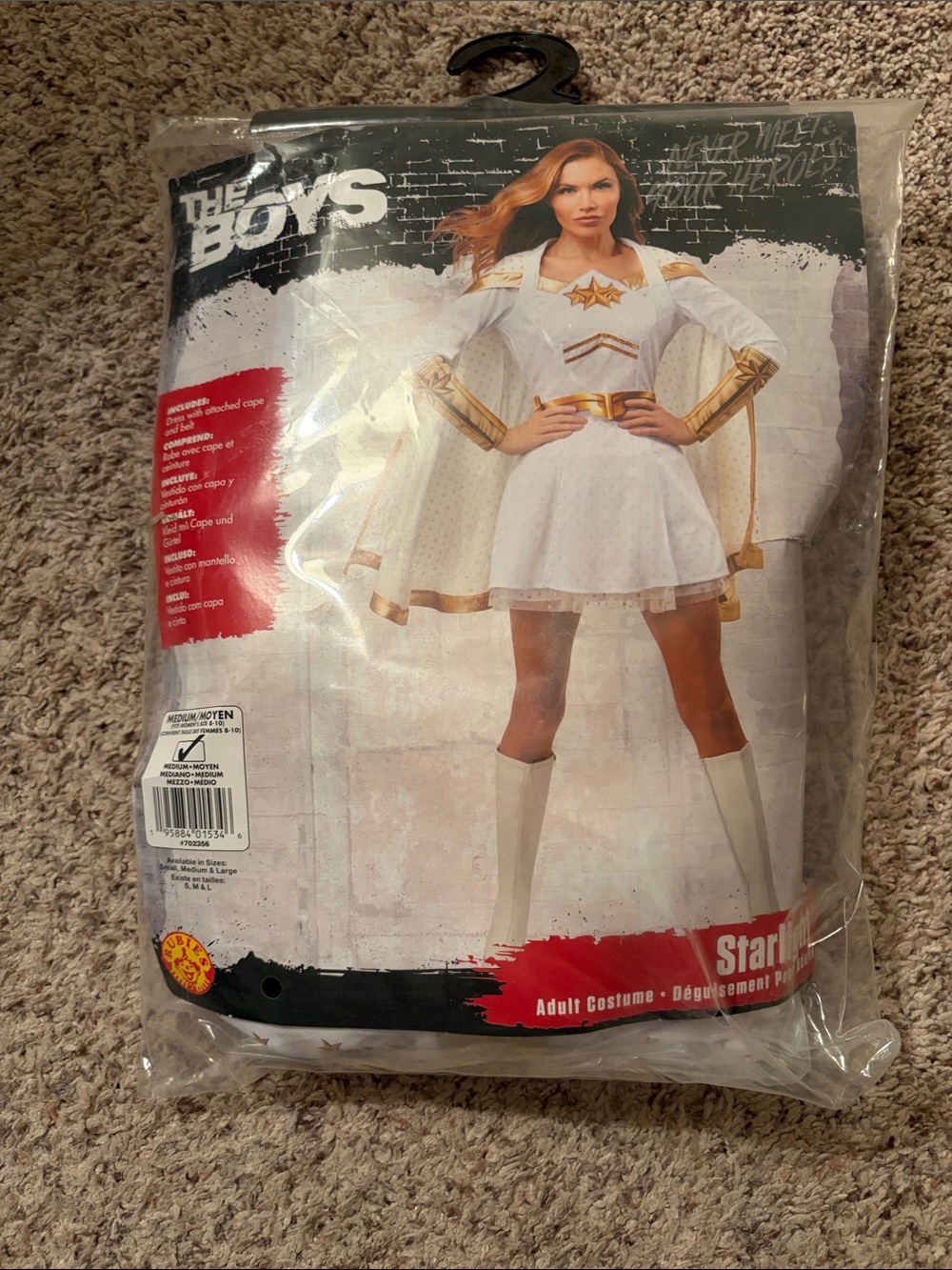 Starlight Adult White and Gold Costume